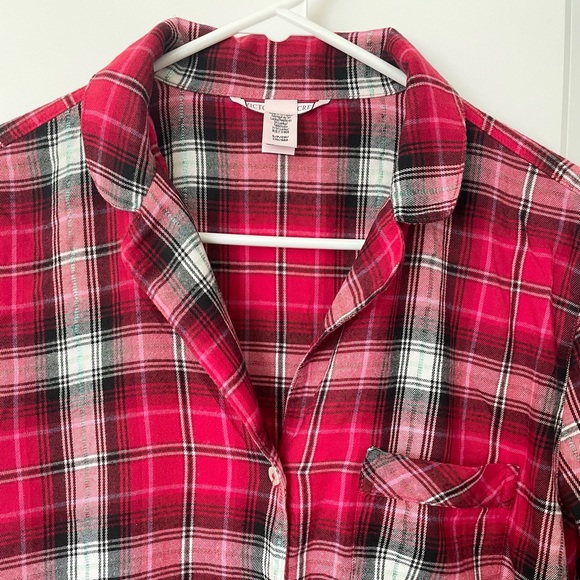 Victorias’s Secret 2pc Plaid Pajama Set Long Sleeve Button Down and Pants - Picture 10 of 15
